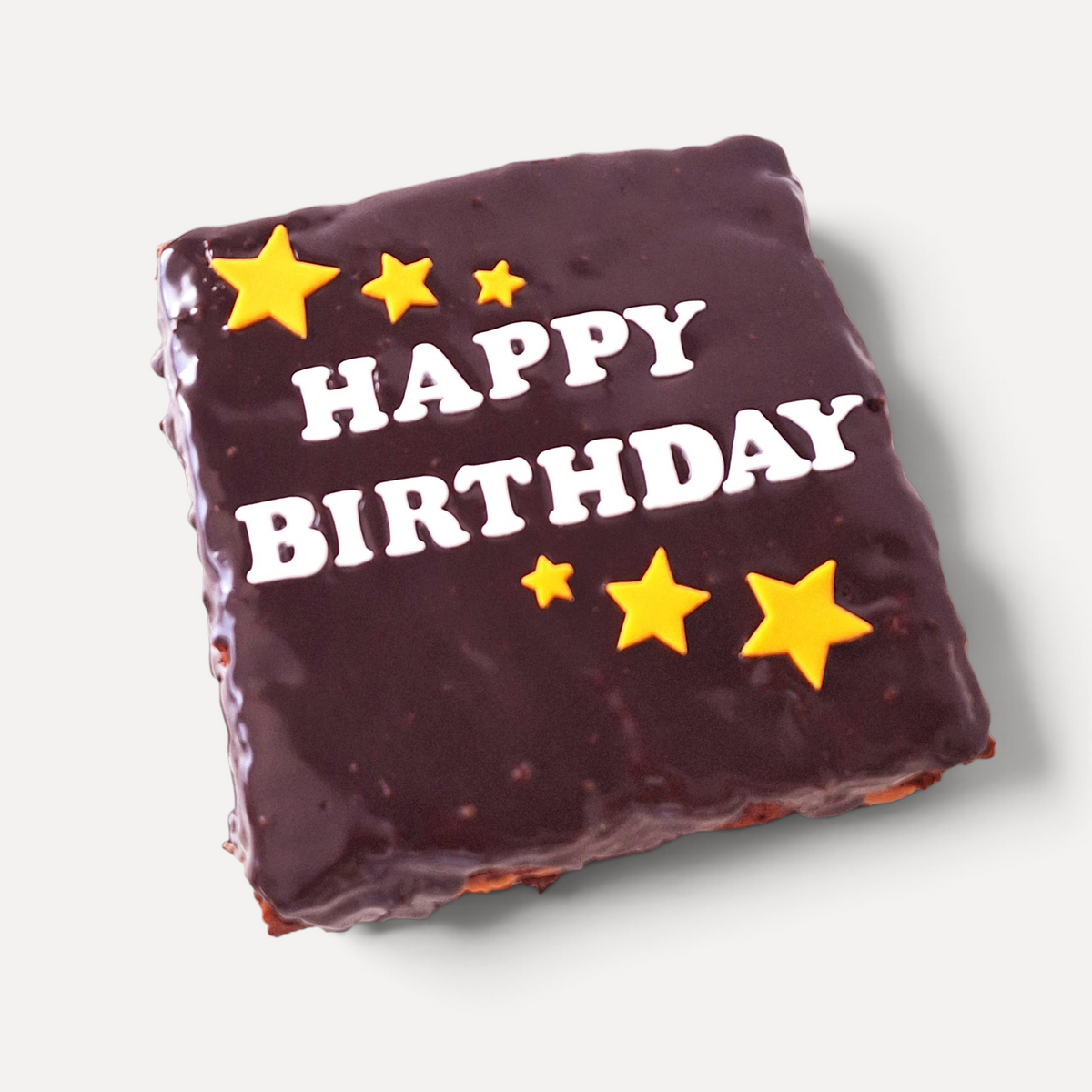Medium Custom Message Birthday Brownies- Nutella or Caramel